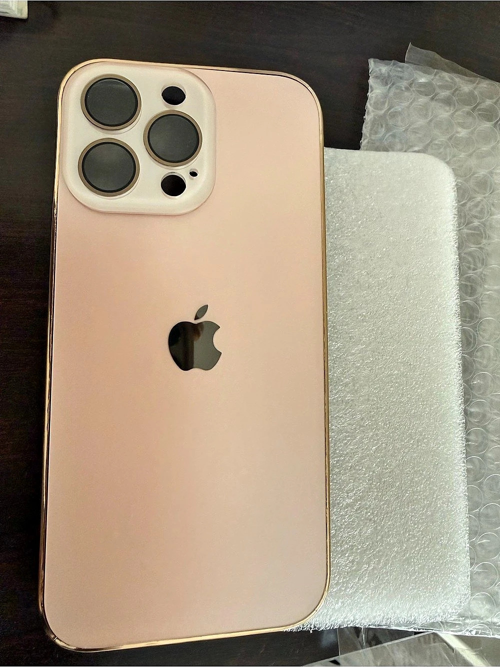 Apple Pink & Gold iPhone Case NWT